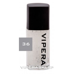 Vipera Top Coat z białymi drobinkami Roulette 36