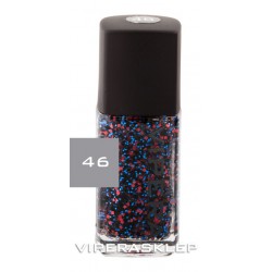 Vipera Top Coat z niebieskimi, czarnymi i różowymi drobinkami Roulette 46