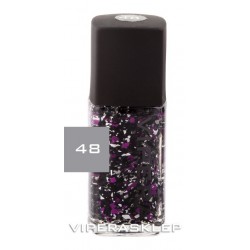 Vipera Top Coat z białymi, czarnymi i fioletowymi drobinkami Roulette 48