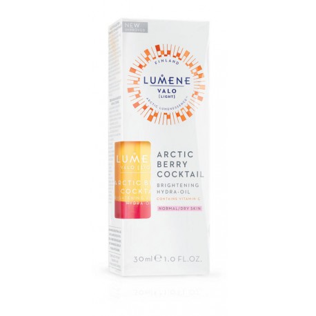 Lumene Valo Rozświetlający koktajl z vitaminą C Arctic Berry Cocktail Brighttening Vitamin C Hydra-Oil kartonik