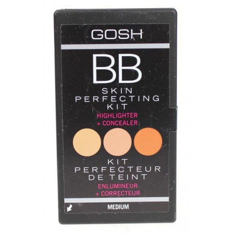 Gosh BB Skin Perfecting Kit Paleta do Konturowania Korektor plus Rozświetlacz 02 Medium