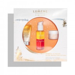 Lumene Valo Nordic C Glow Boosting Ritual - zestaw prezentowy kosmetyków do pielęgnacji twarzy