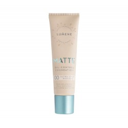 Lumene Matte Control Oil Free Foundation Podkład matujący z efektem pełnego krycia 00 Ultra Light