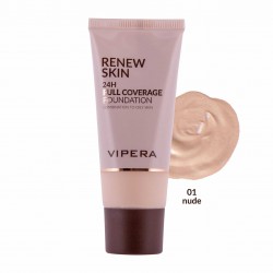 Vipera Kryjący Podkład Renew Skin dla Cery Tłustej i Mieszanej Full Coverage Foundation 01 nude