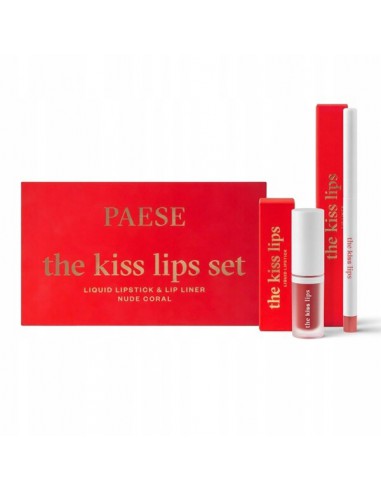 PAESE THE KISS LIPS zestaw pomadka i konturówka do ust 02 Nude Coral