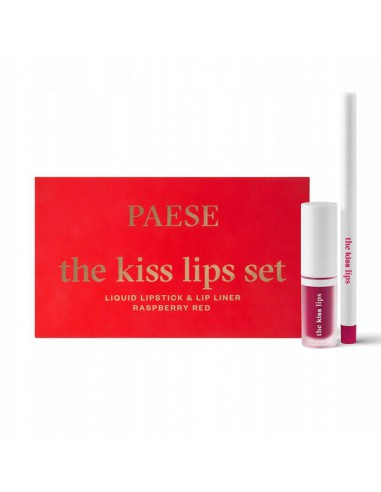 PAESE THE KISS LIPS zestaw pomadka i konturówka do ust 05 Raspberry Red