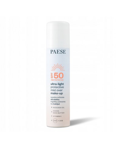 PAESE Ultralekka ochronna mgiełka na makijaż SPF50 75ml