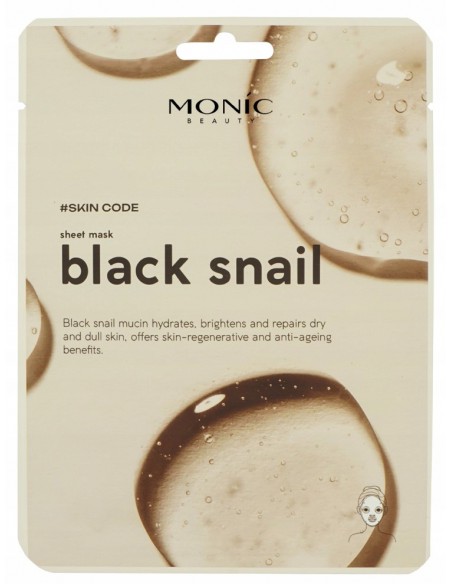 MONIC BEAUTY Maseczka w płacie Black Snail ze śluzu ślimaka 25 ml