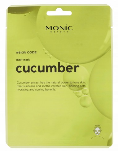 MONIC BEAUTY Maseczka w płacie Cucumber z ekstraktem ogórka 25 ml