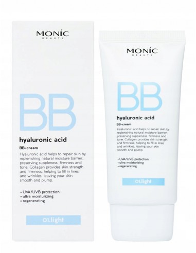 MONIC BEAUTY Krem BB z kwasem hialuronowym 01. Light 50 ml