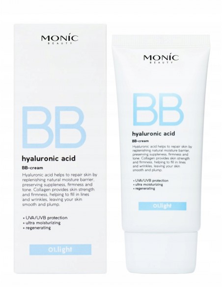 MONIC BEAUTY Krem BB z kwasem hialuronowym 01. Light 50 ml