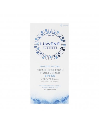 LUMENE NORDIC HYDRA LAHDE Nawilżający krem do twarzy z SPF50 50 ml