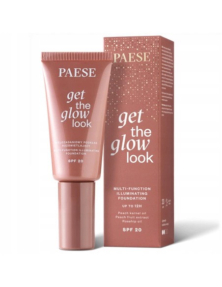PAESE Get The Glow Look podkład rozświetlający SPF20 2N Sand Beige 30ml