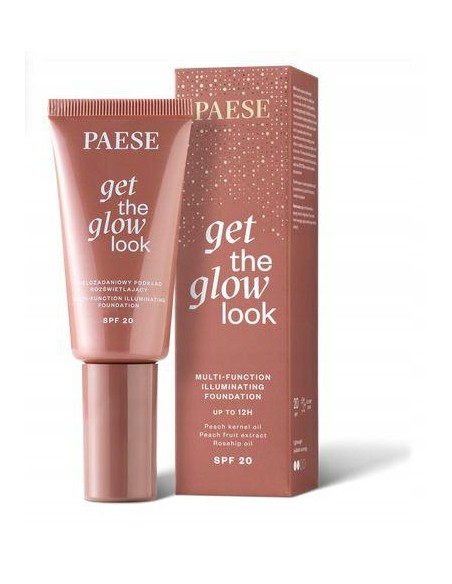 PAESE Get The Glow Look Podkład rozświetlający SPF20 0N Neutral Beige 30ml